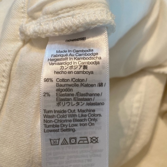 NWT Madewell The Perfect Vintage Jean in Tile white The High Rise size 28 Tall - Picture 7 of 15